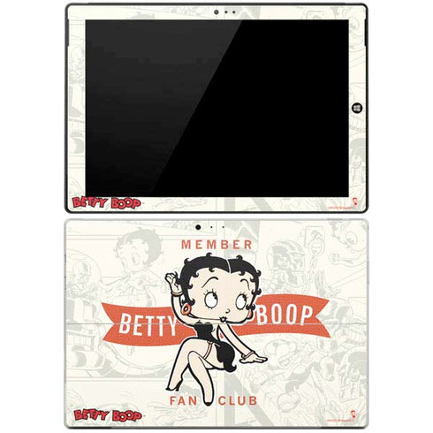 Betty Boop Member Fan Club Surface Pro 3 Skin